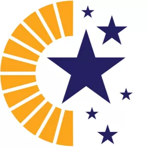 Alabama Lifespan Respite Resource Network logo with stars and sun rays curve.